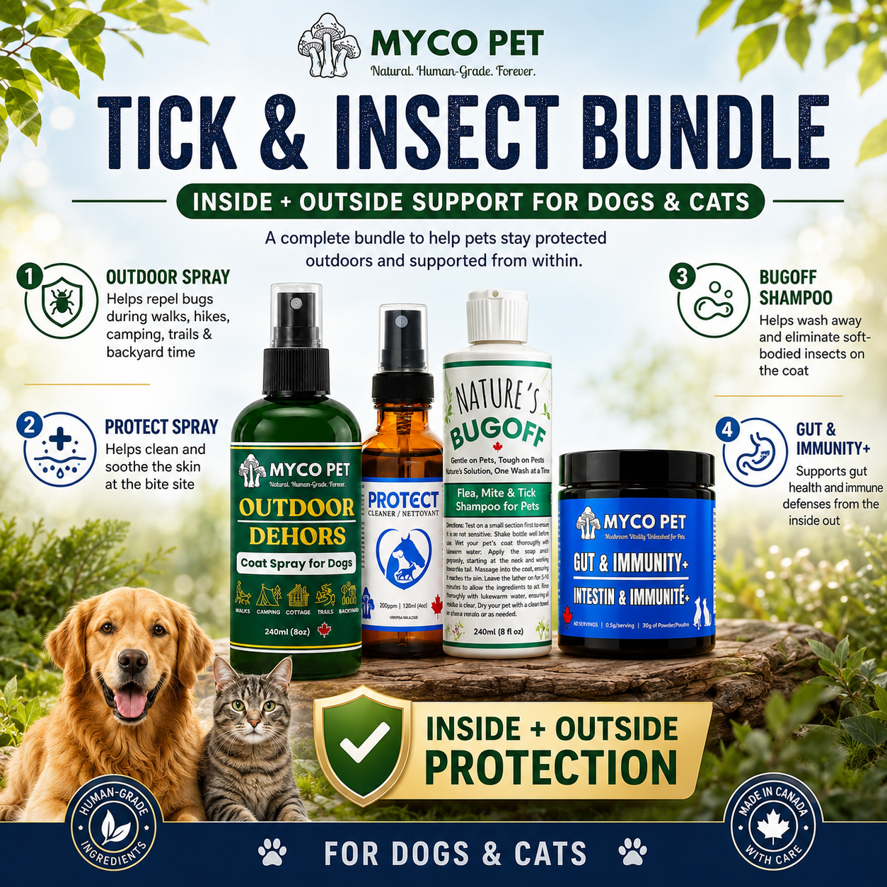 Tick & Insect Bundle: For protecting your pets on the inside and the outside!