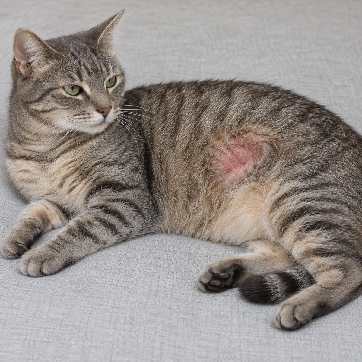 Skin & coat before the Itchy Pet Protocol
