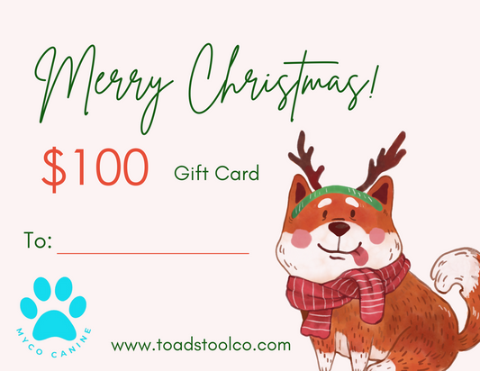 Tarjeta de regalo canina Myco