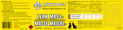 Lean Mass+ for Dogs & Cats — Muscle, Strength, Recovery & Healthy Weight Support Powder
