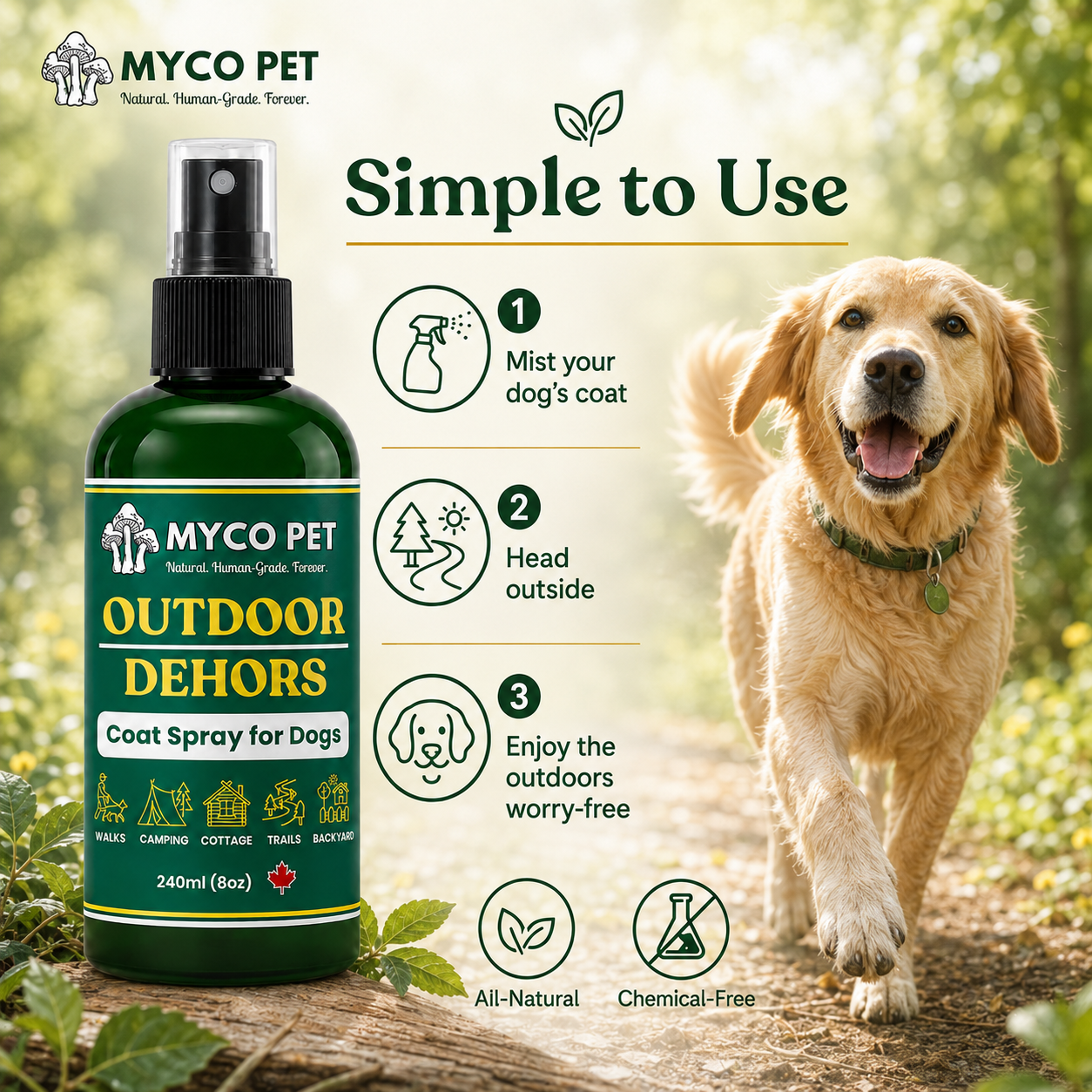 Outdoor - Coat Spray for Dogs