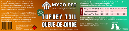Turkey Tail Mushroom Powder – Immune Support Supplement for Dogs & Cats