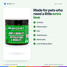 What Joint and Mobility+ is made for: arthritis, inflammation, pain, teeth and bone, senior pets, liver and kidney detox