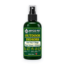 Myco Pet OUTDOOR botanical coat spray for you and dogs, 240 ml, on a white background